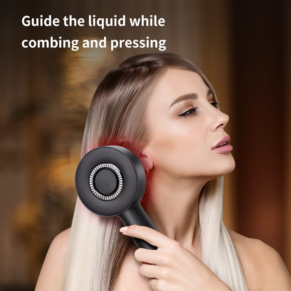TEYA Premium Head Scalp Electric Massager Comb | Cordless Massager | In built Oil Dispenser | IPX7 Waterproof |